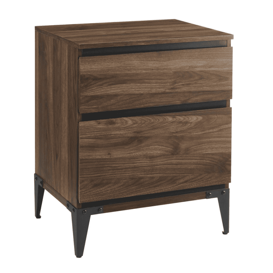 Welwick Designs 25" 2-Drawer Urban Side Table for $133