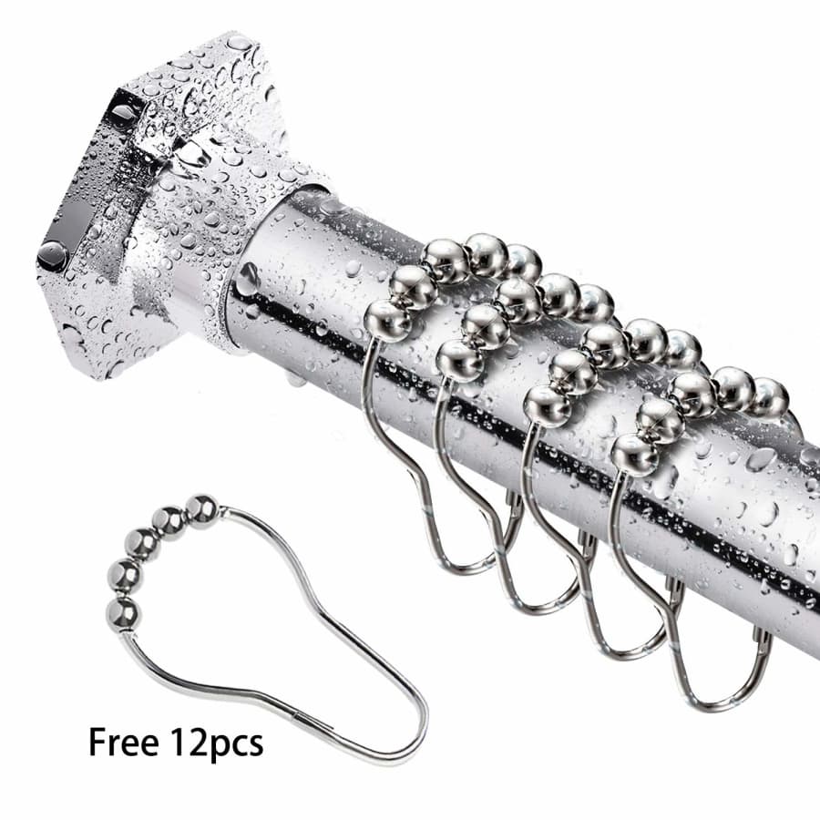 JKsmart Shower Curtain Rod and Hooks for $14 JKsmart Shower Curtain Rod and Hooks for $14