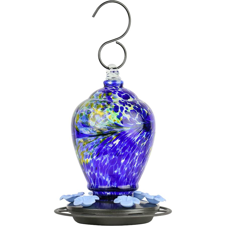 Nature's Way Hand Blown Glass Hummingbird Feeder for $22 Nature's Way Hand Blown Glass Hummingbird Feeder for $22