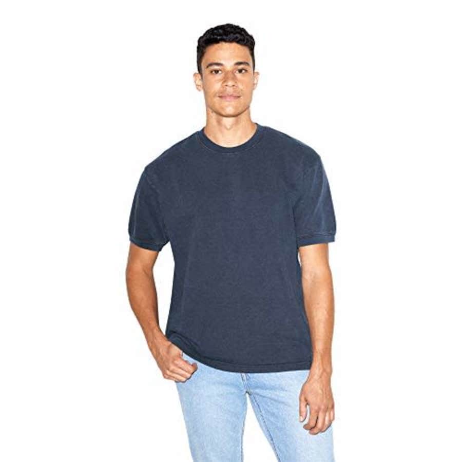 American Apparel Men's French Terry Crewneck Short Sleeve T-Shirt, Faded Ink, X-Large for $34 American Apparel Men's French Terry Crewneck Short Sleeve T-Shirt, Faded Ink, X-Large for $34