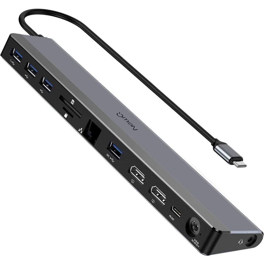 NewQ 12-in-1 USB-C Laptop Docking Station for $110 NewQ 12-in-1 USB-C Laptop Docking Station for $110
