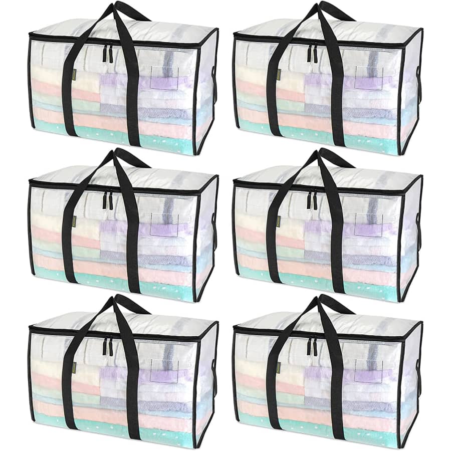 Baleine Oversized Moving Bags w/ Handles 6-Pack for $33