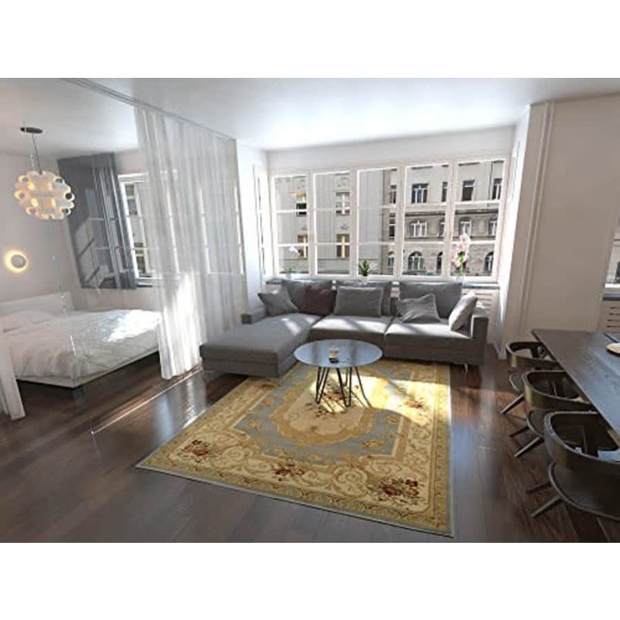 Unique Loom Versailles Collection Traditional Classic Light Blue Area Rug (7' 0 x 10' 0) for $153 Unique Loom Versailles Collection Traditional Classic Light Blue Area Rug (7' 0 x 10' 0) for $153