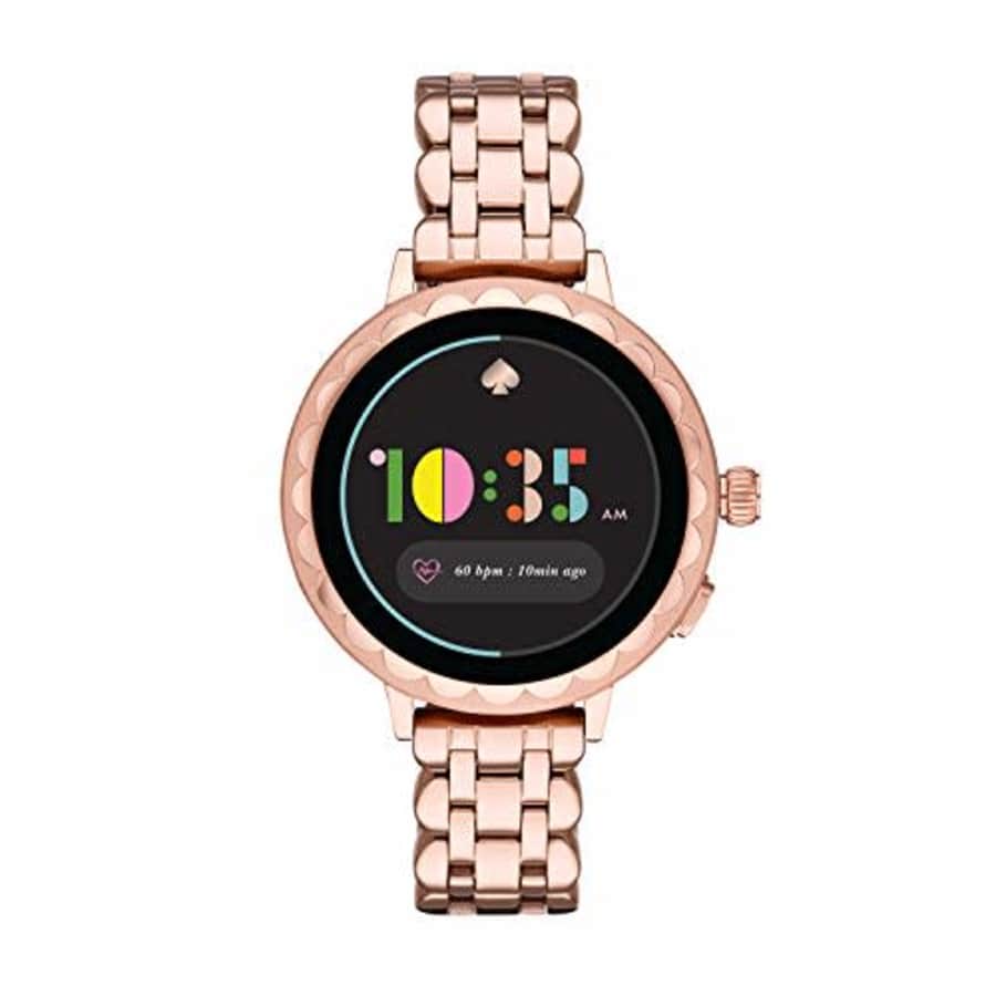 kate spade new york Women's Scallop 2 Touchscreen smartwatch Watch with Stainless Steel Strap, Rose for $225