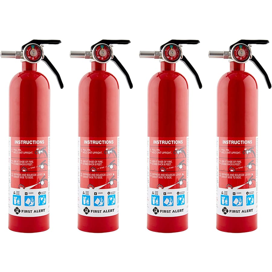 First Alert HOME1 Rechargeable Home Fire Extinguisher 4-Pack for $57