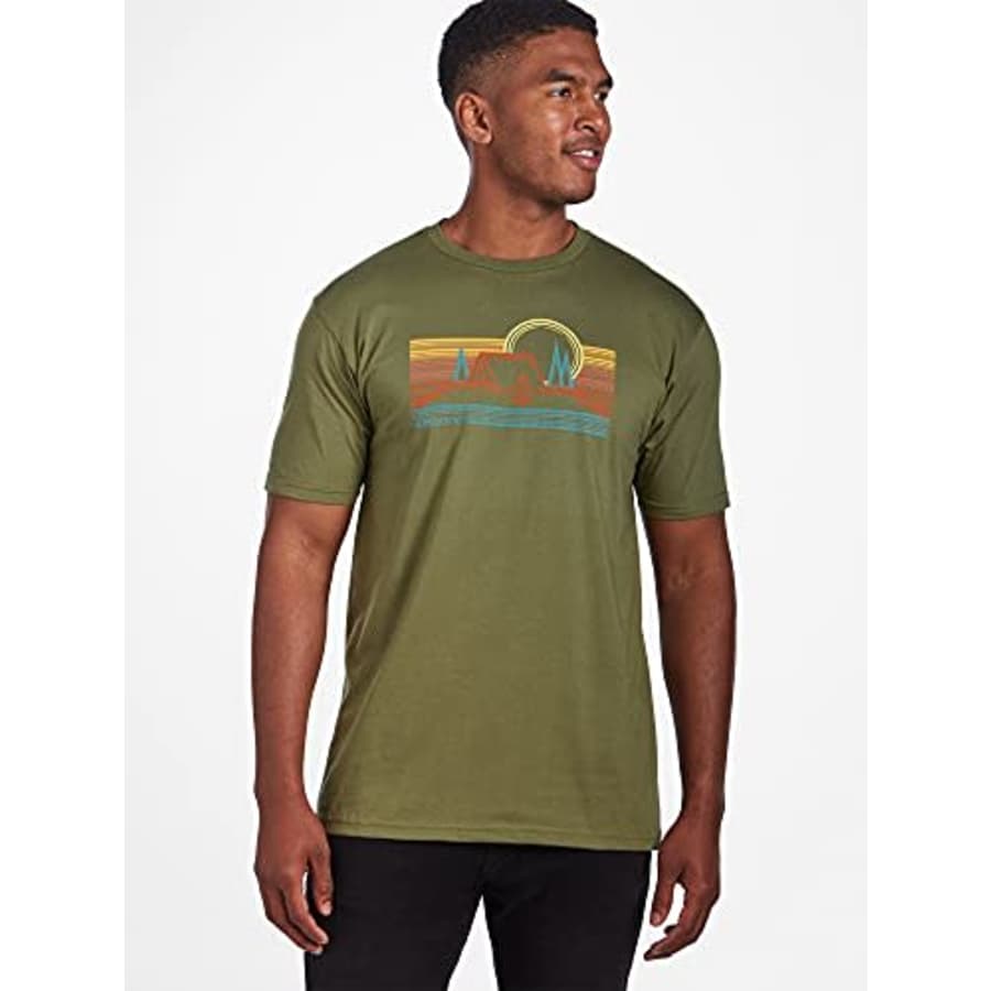 MARMOT Men's Bivouac Short-Sleeve T-Shirt Olive for $29 MARMOT Men's Bivouac Short-Sleeve T-Shirt Olive for $29