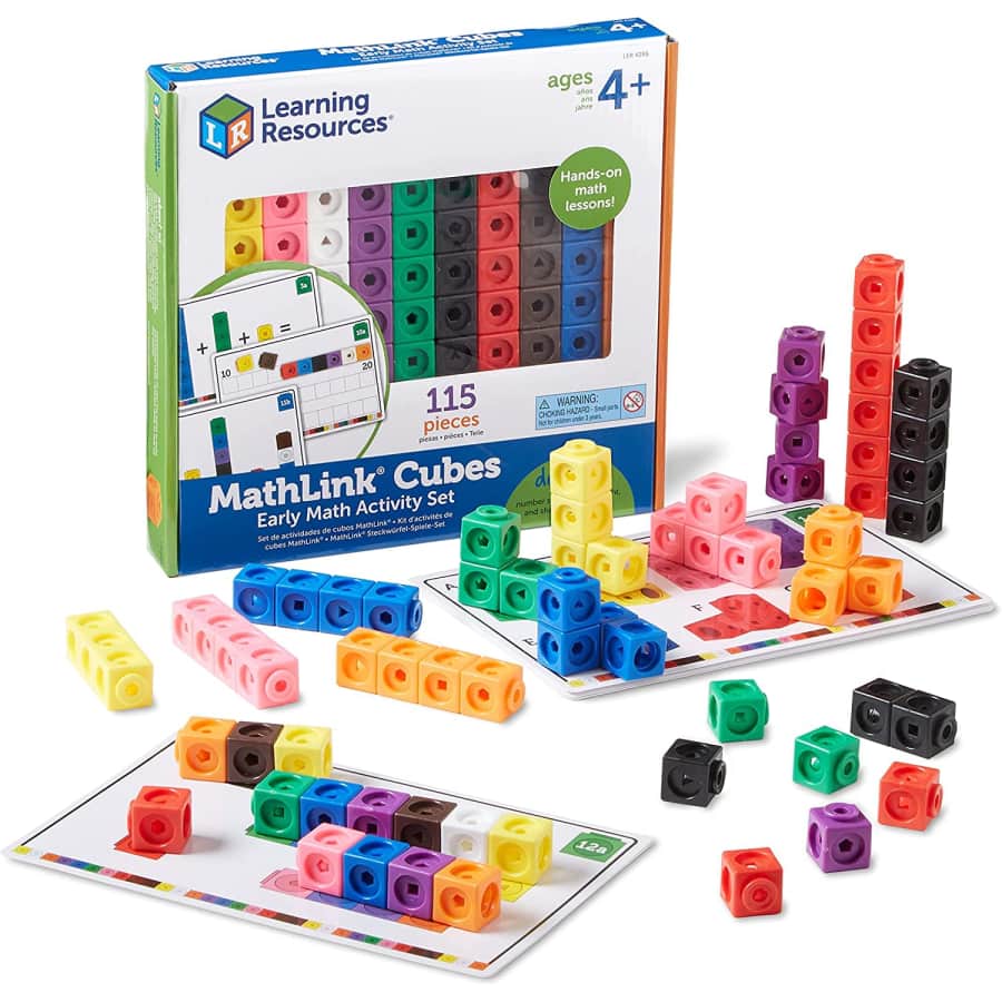 Learning Resources MathLink Cubes Early Math Activity Set for $19