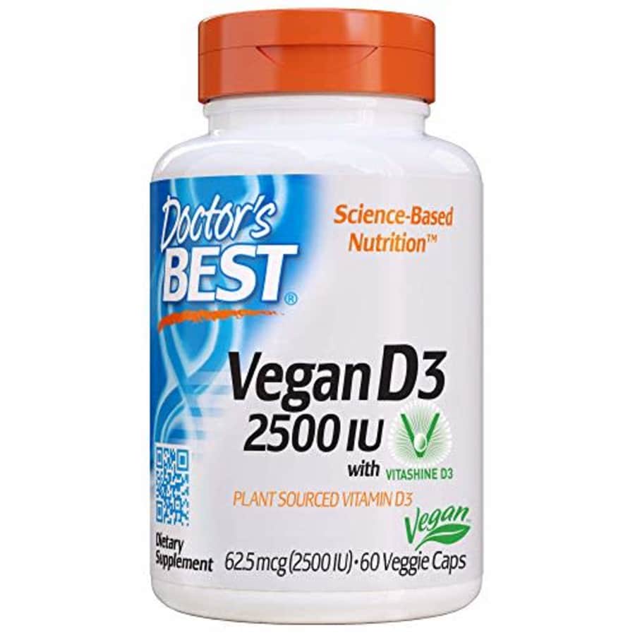 Doctor's Best Vitamin D3 2500IU with Vitashine D3, Non-GMO, Vegan, Gluten Free, Soy Free, Regulates for $10