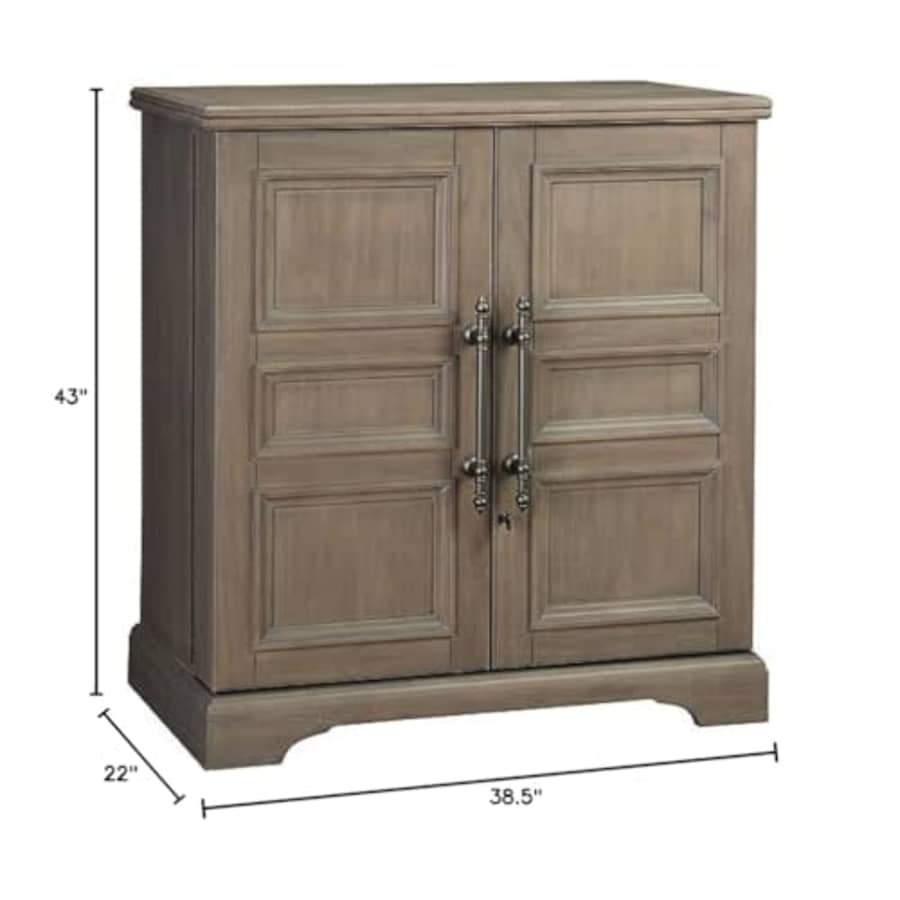 Howard Miller 695276 Passport I Wine&BAR Console Cabinet and Shelves, Brown for $1,463