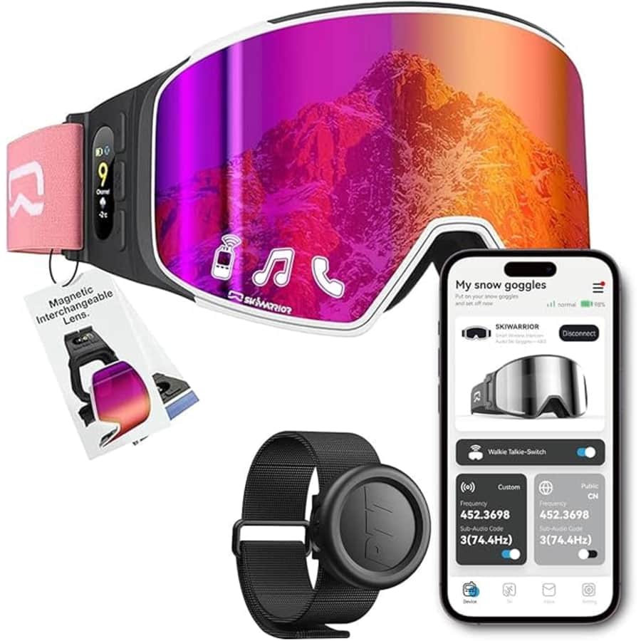 SkiWarrior Multifunctional Smart Bluetooth Ski Goggles from $55