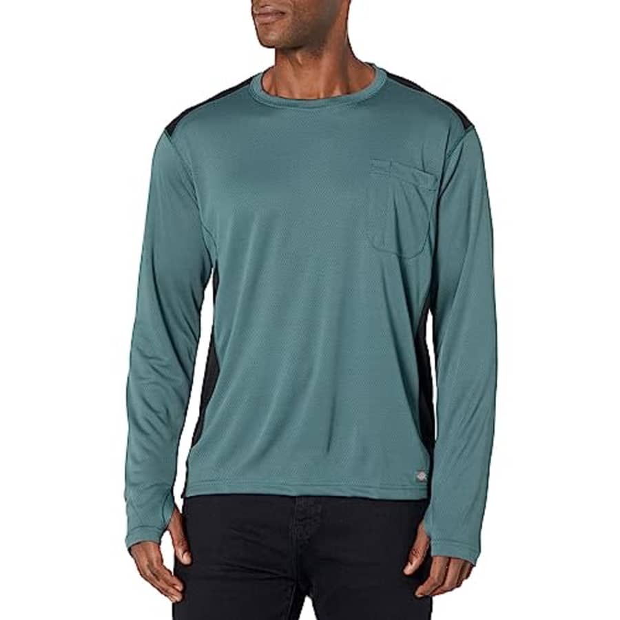 Dickies Men's Temp-iQ 365 Long Sleeve T-Shirt, Lincoln Green for $15 Dickies Men's Temp-iQ 365 Long Sleeve T-Shirt, Lincoln Green for $15