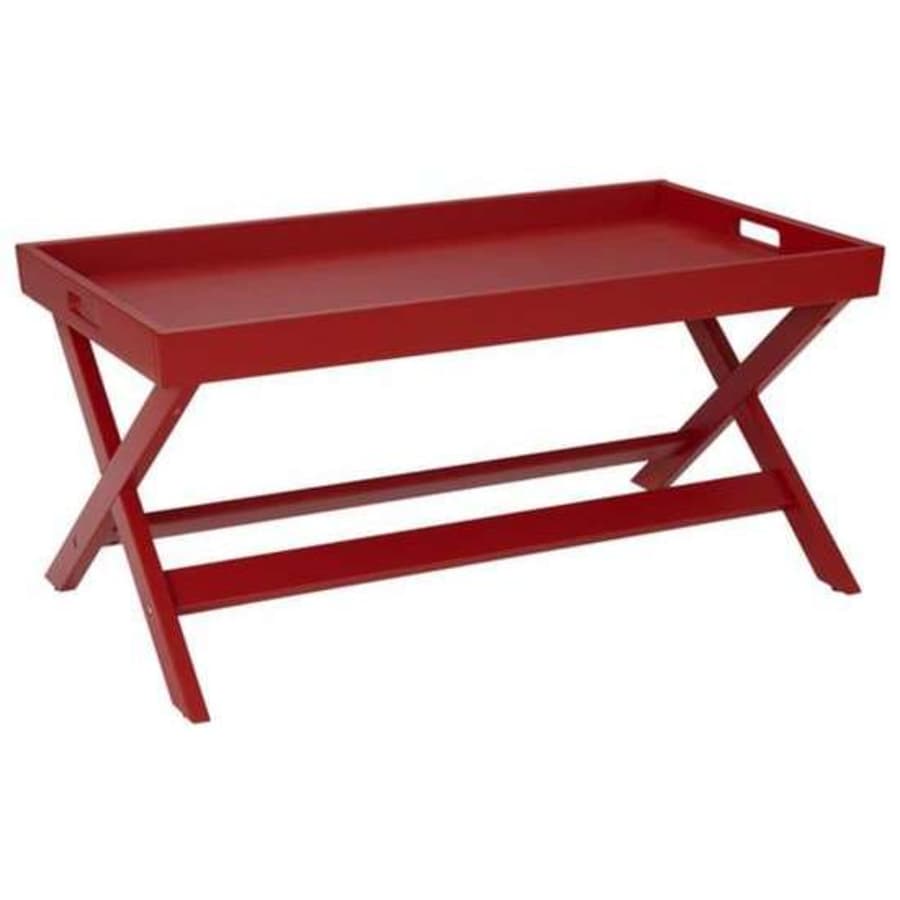 StyleWell 40" Solid Wood Tray Top Coffee Table for $58