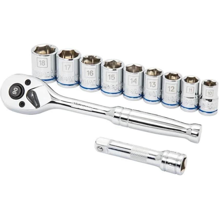 Kobalt 11-Piece 3/8" Drive Metric Mechanics Tool Set for $8