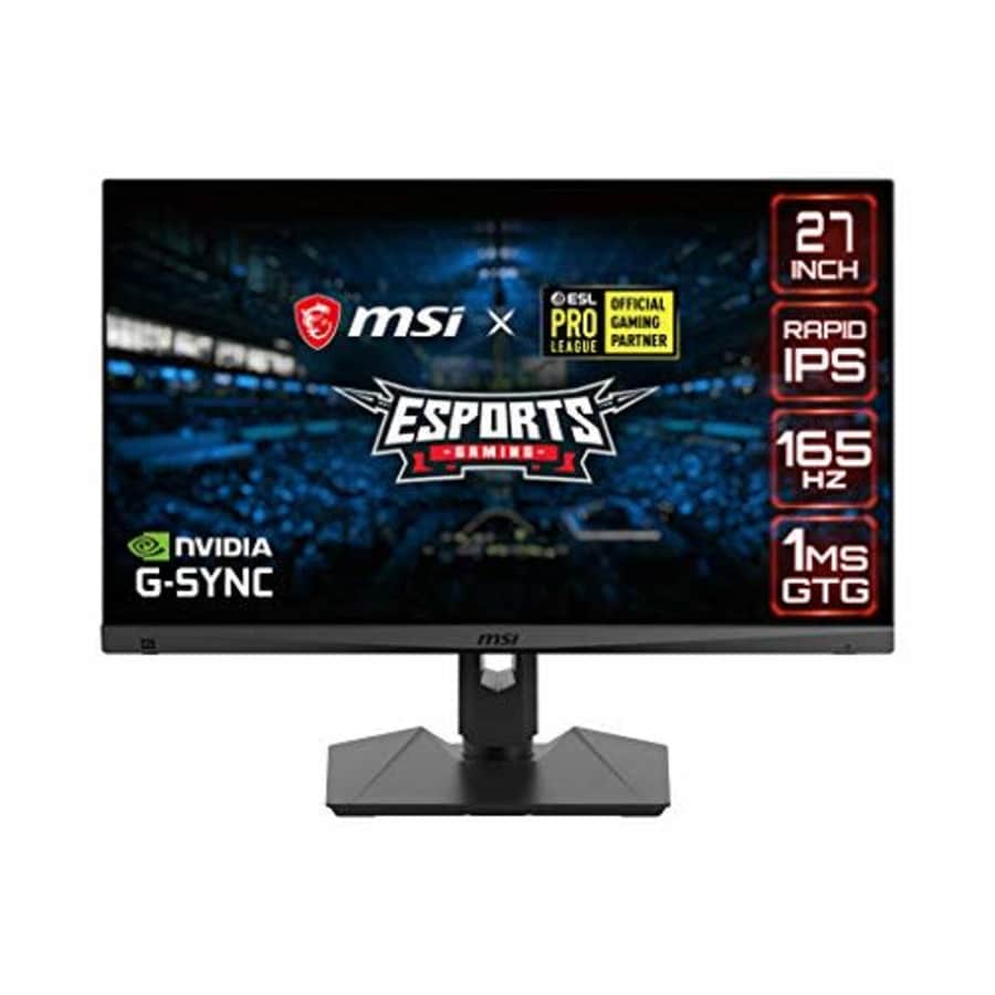 MSI QHD Rapid-IPS Gaming Non-Glare Super Narrow Bezel 1ms 2560 x 1440 165Hz Refresh Rate Adjustable for $489
