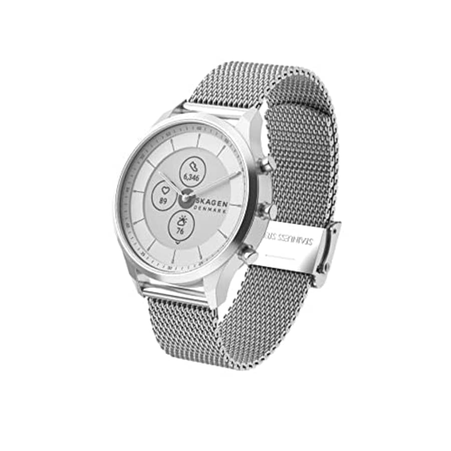 Skagen Jorn 38mm Gen 6 Silver Stainless Steel Mesh Hybrid Smartwatch (Model: SKT3301) for $148