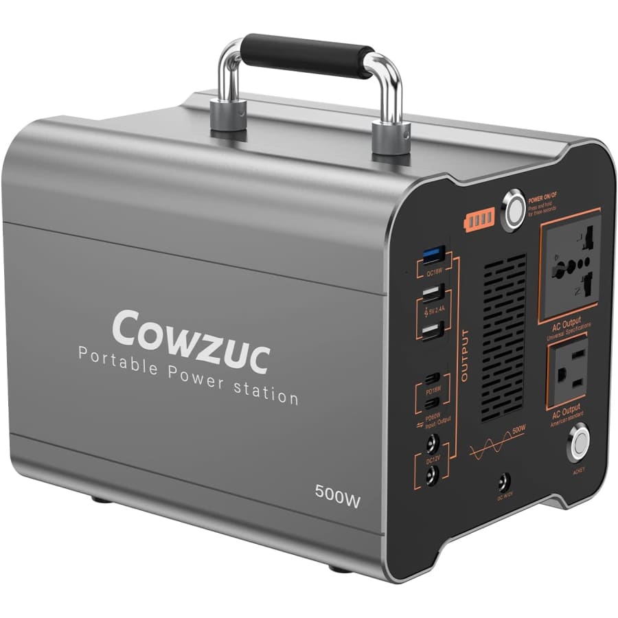 Cowzuc 530Wh Portable Power Station for $200
