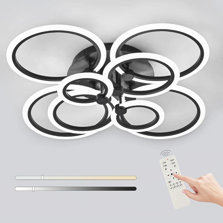 8-Ring 100W LED Ceiling Light for $110 8-Ring 100W LED Ceiling Light for $110