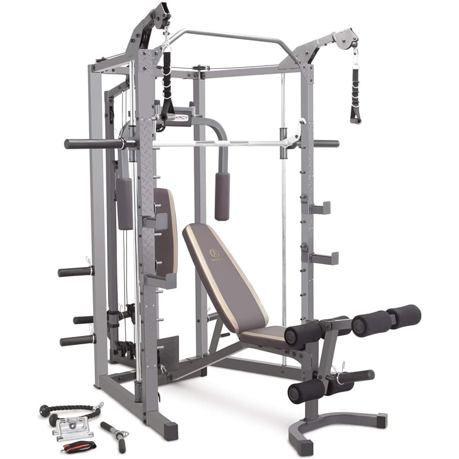 Marcy Smith Cage Machine w/ Workout Bench & Weight Bar for $907
