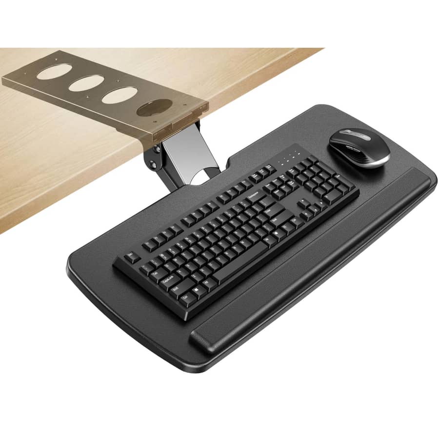 MountFTV Keyboard Tray Under Desk for $45