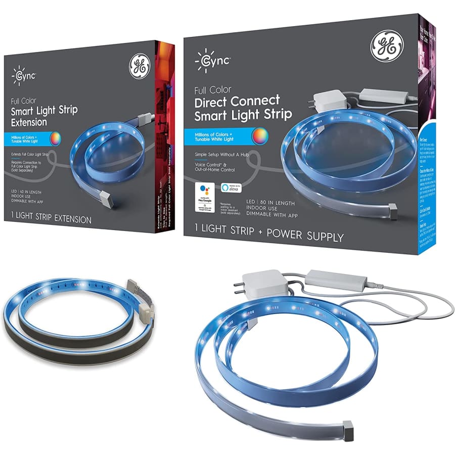GE CYNC Smart LED 80" + 20" Light Strip Bundle for $60