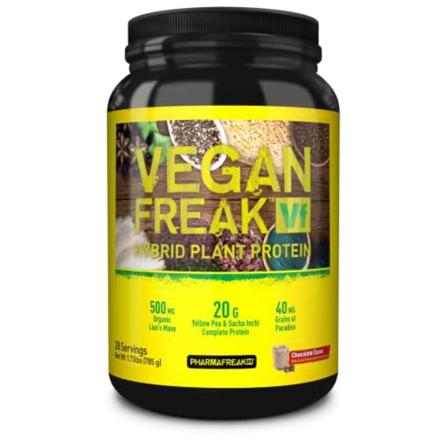PHARMAFREAK Vegan Freak Premium Hybrid Plant Protein Powder - Natural Cocoa - 785g: 20g Plant Based for $50 PHARMAFREAK Vegan Freak Premium Hybrid Plant Protein Powder - Natural Cocoa - 785g: 20g Plant Based for $50