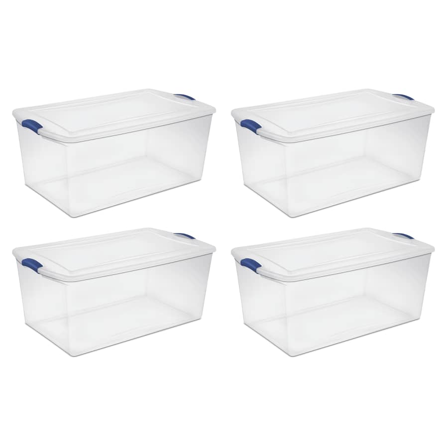 Sterilite 105-Quart Latch Box 4-Pack for $40 Sterilite 105-Quart Latch Box 4-Pack for $40