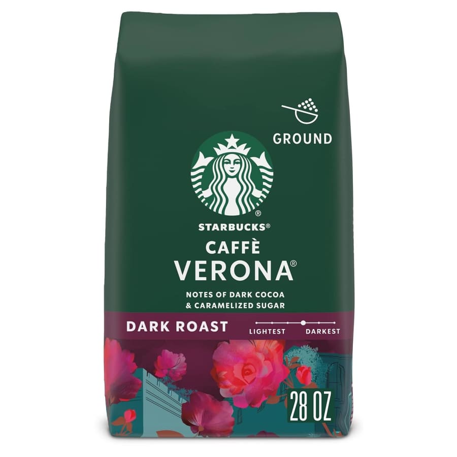 Starbucks Caffè Verona 28-oz. 100% Arabica Ground Coffee for $11 via Sub & Save Starbucks Caffè Verona 28-oz. 100% Arabica Ground Coffee for $11 via Sub & Save