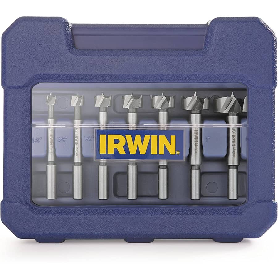 Irwin Marples Forstner 8-Piece Wood Drilling Bit Set for $28