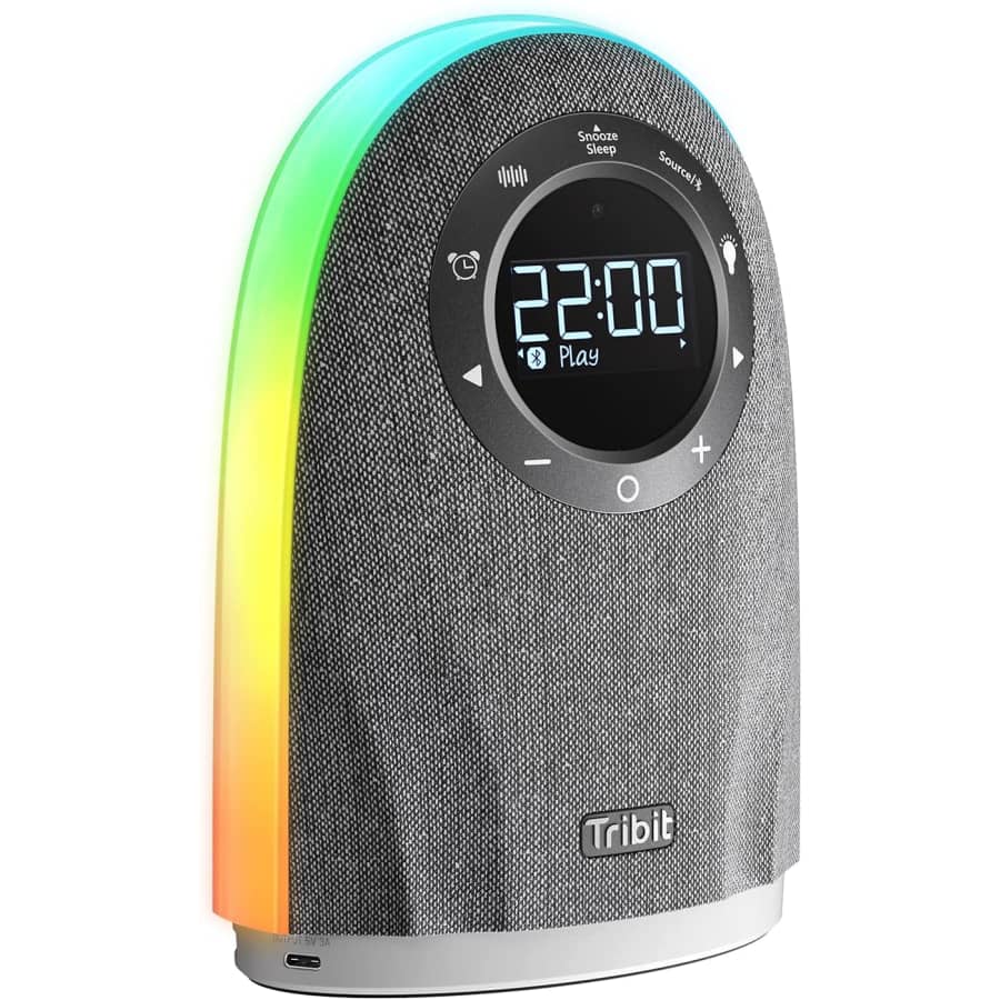 Tribit Light-Up Home Bluetooth 5.0 Speaker and Clock for $70 Tribit Light-Up Home Bluetooth 5.0 Speaker and Clock for $70