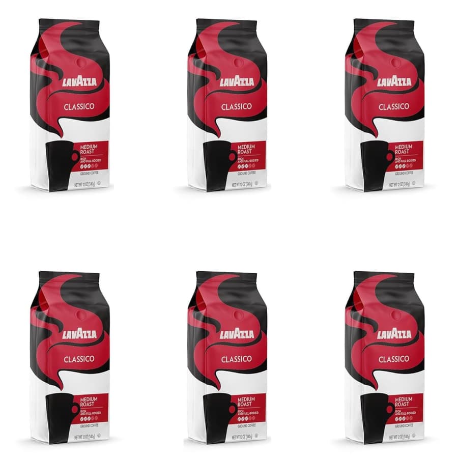 Lavazza Classico 12-oz. Ground Coffee 6-Pack for $27 via Sub & Save Lavazza Classico 12-oz. Ground Coffee 6-Pack for $27 via Sub & Save