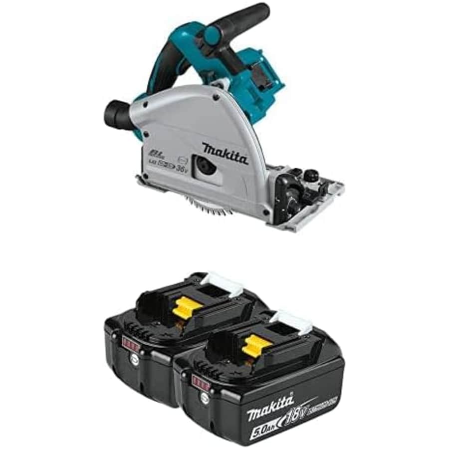 Makita 18V X2 LXT Li Brushless 6-1/2" Plunge Circular Saw w/ 2 5Ah Batteries for $389