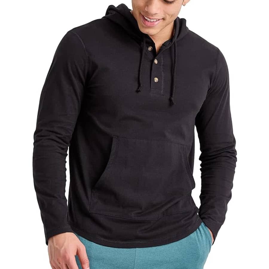 Hanes Men's Originals Tri-Blend Jersey Hoodie for $10 Hanes Men's Originals Tri-Blend Jersey Hoodie for $10