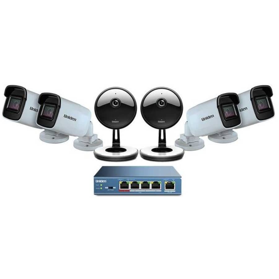 Uniden 4-Camera 1080p Indoor/Outdoor Security System w/ 5-Port PoE Switch for $89 Uniden 4-Camera 1080p Indoor/Outdoor Security System w/ 5-Port PoE Switch for $89