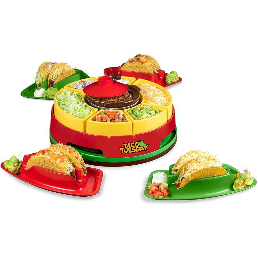 Nostalgia Taco Tuesday Heated Lazy Susan Taco Bar: $25