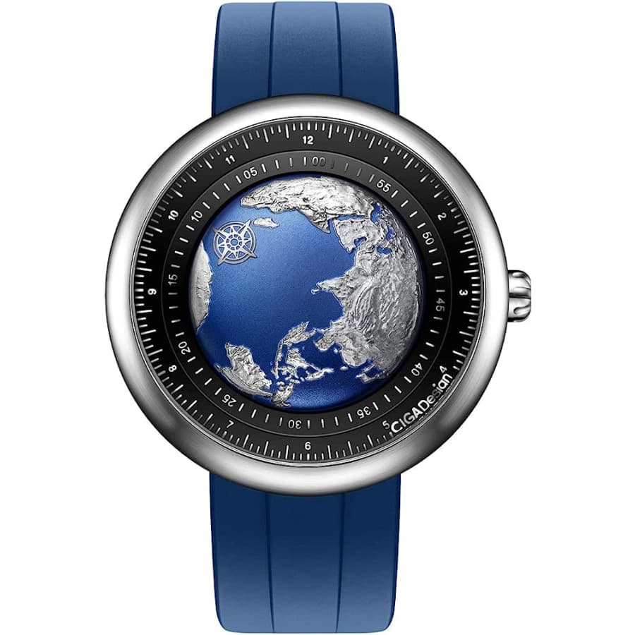 CIGA Design Blue Planet Mechanical Automatic Watch for $999