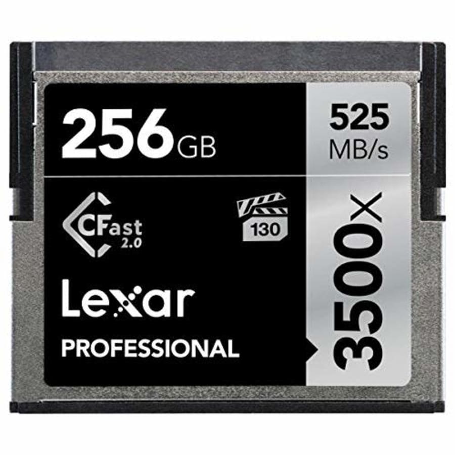 Lexar 256GB Professional 3500x CFast 2.0 Memory Card for 4K Video Cameras, Up to 525MB/s Read, Up for $265 Lexar 256GB Professional 3500x CFast 2.0 Memory Card for 4K Video Cameras, Up to 525MB/s Read, Up for $265
