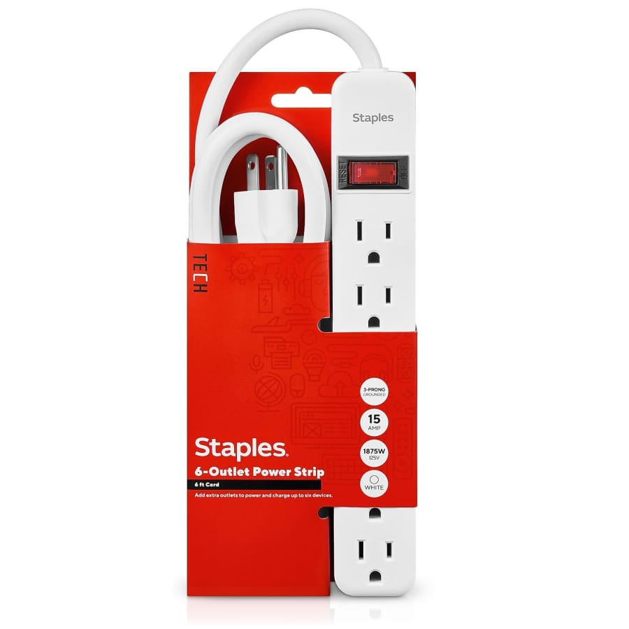 Staples Tech Surge Protectors & Power Strips: 15% off