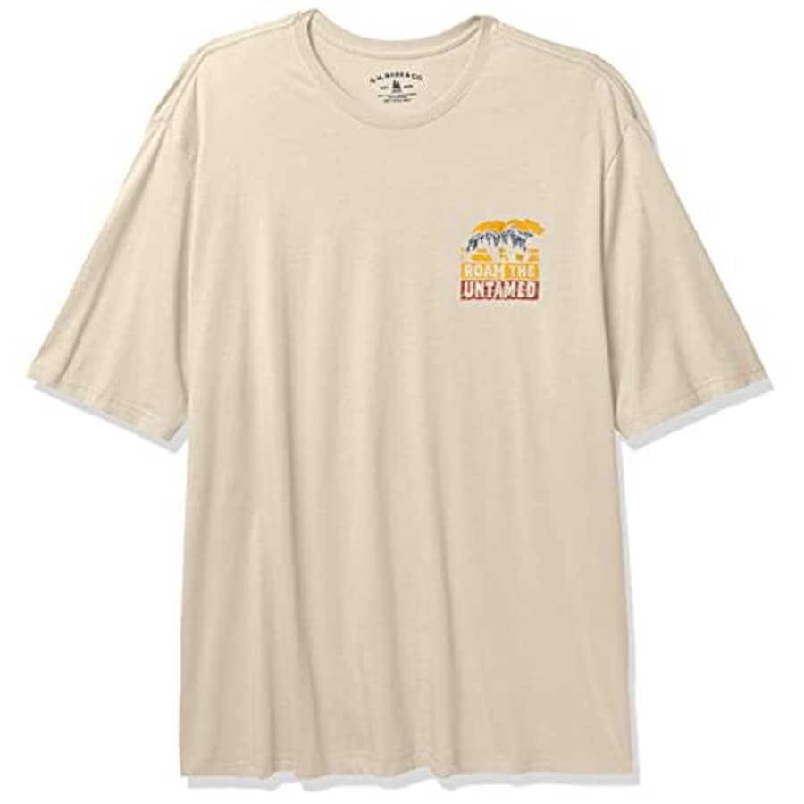 G.H. Bass & Co. Men's Big Short Sleeve Graphic Print T-Shirt, Arabian Spice Heather, XX-Large Tall for $15 G.H. Bass & Co. Men's Big Short Sleeve Graphic Print T-Shirt, Arabian Spice Heather, XX-Large Tall for $15