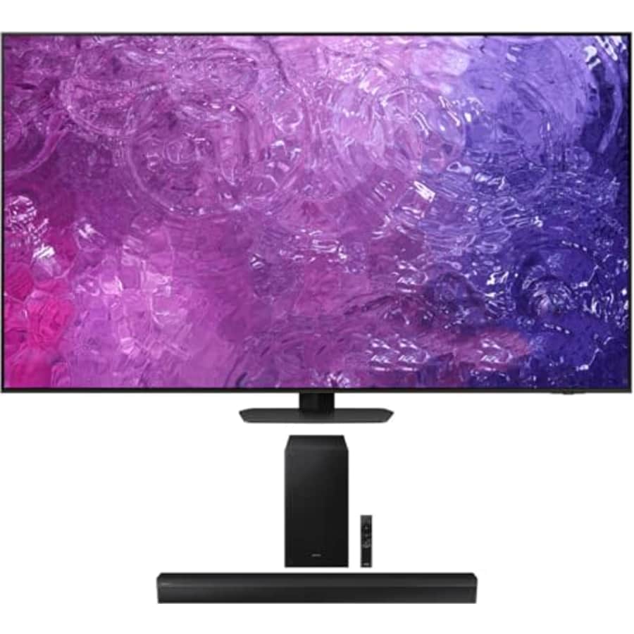 SAMSUNG QN65QN90CAFXZA 65 Inch Neo QLED Smart TV with 4K Upscaling with a HW-B550D 3.1Ch Soundbar for $1,794