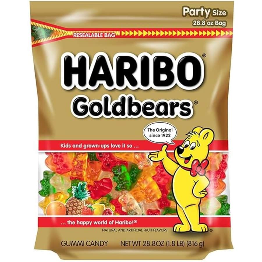 Haribo Goldbears 28.8-oz. Resealable Bag for $6 Haribo Goldbears 28.8-oz. Resealable Bag for $6
