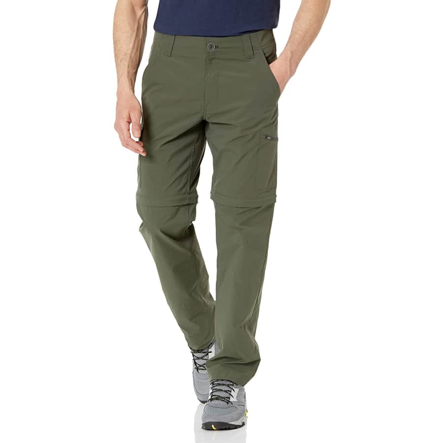 Amazon Essentials Men's Moisture Wicking Convertible Hiking Pant from $17