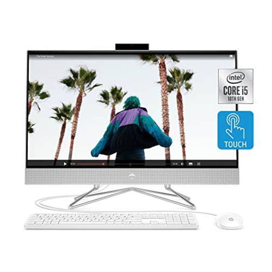 HP 27-inch Touchscreen All-in-One Desktop Computer, 10th Gen Intel Core i5-1035G1 Processor,12 GB for $1,000