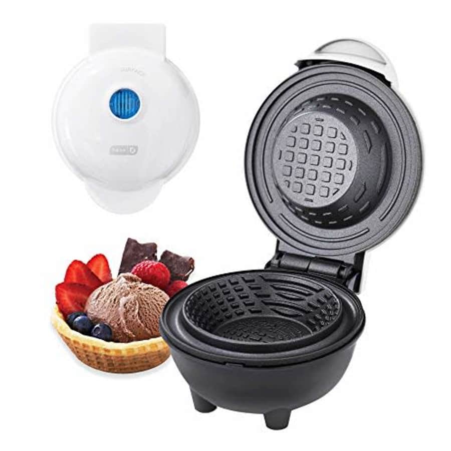 Dash DMWBM100GBWH04 Mini Waffle Maker for Breakfast, Burrito Bowls, Ice Cream and Other Sweet for $17