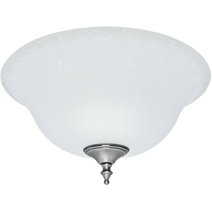 Hunter Fan White Linen Glass Bowl Kit for $34