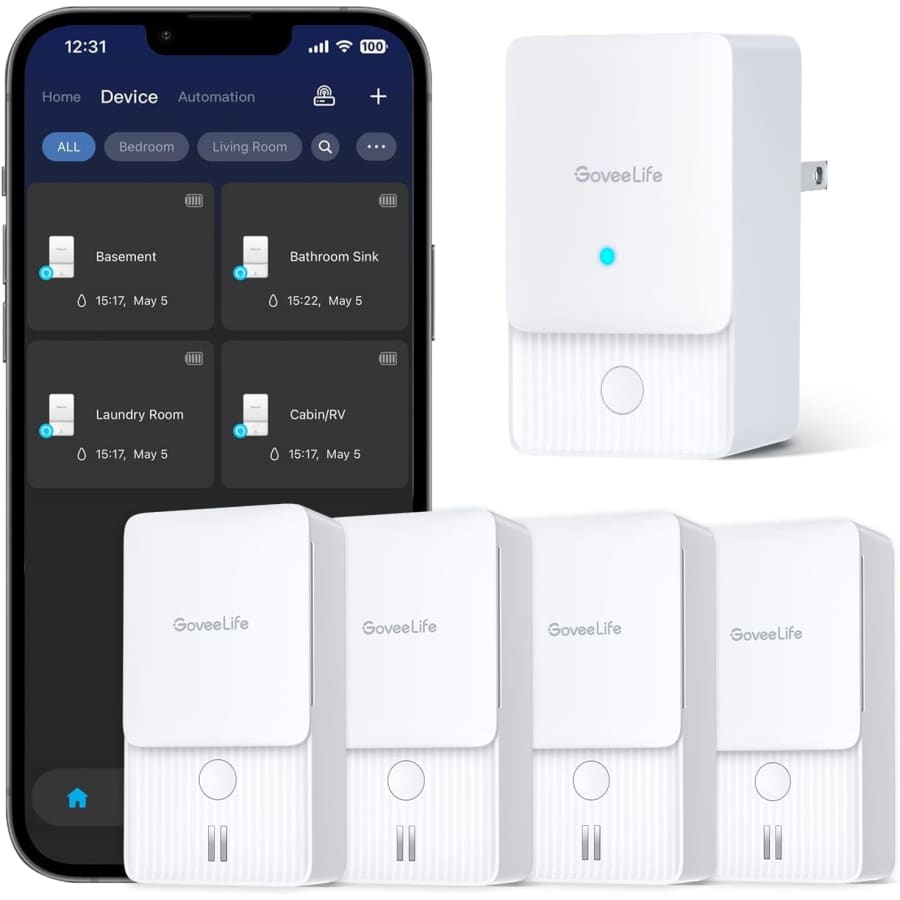 GoveeLife WiFi Water Leak Detector Kit for $50 w/ Prime GoveeLife WiFi Water Leak Detector Kit for $50 w/ Prime