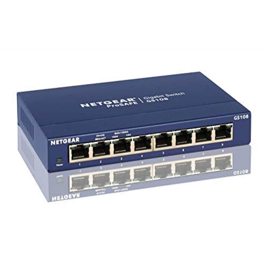 NETGEAR GS108NA ProSafe 8-Port Gigabit Ethernet Desktop Switch for $68 NETGEAR GS108NA ProSafe 8-Port Gigabit Ethernet Desktop Switch for $68