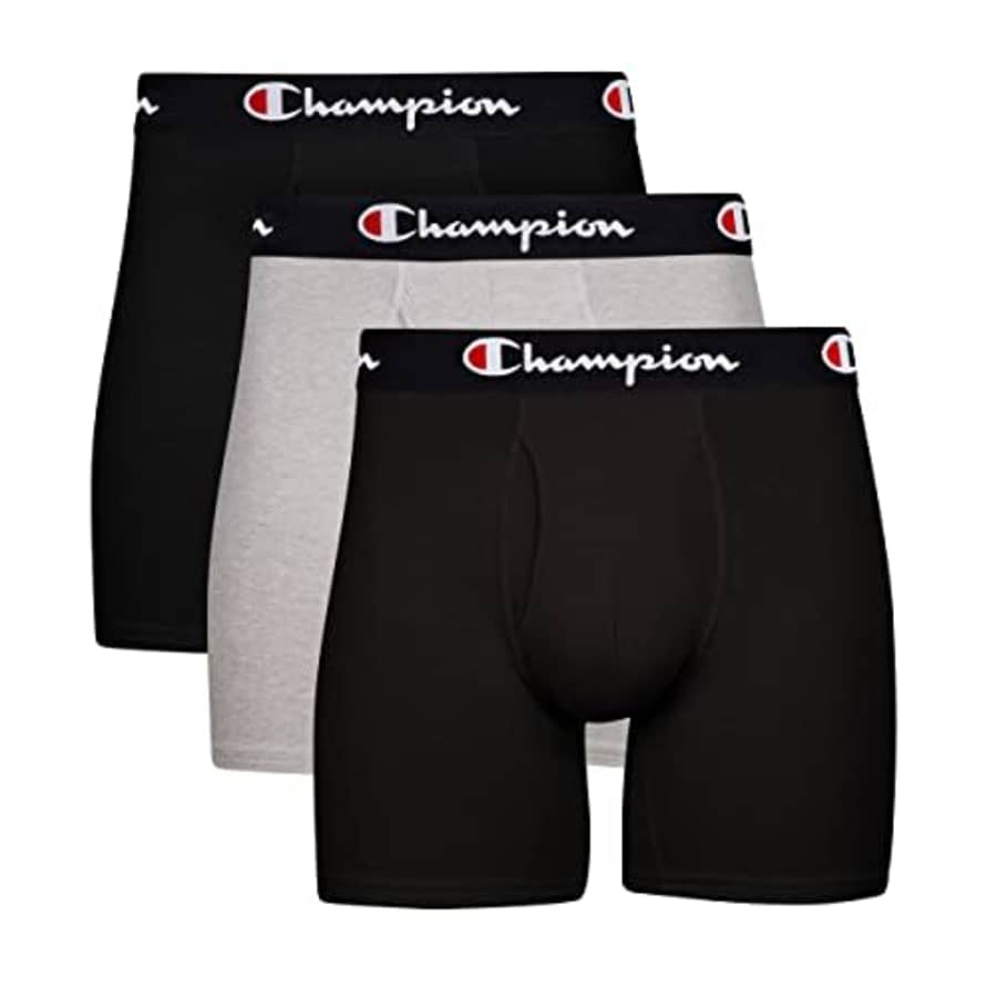Champion Men's Boxer Briefs, Every Day Comfort Stretch Cotton Moisture-Wicking Underwear, for $29 Champion Men's Boxer Briefs, Every Day Comfort Stretch Cotton Moisture-Wicking Underwear, for $29
