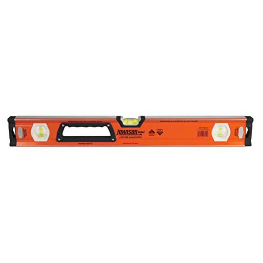 Johnson & Johnson Johnson Level & Tool 1717-2400 Heavy Duty Aluminum Box Level, 24", Orange, 1 Level for $40
