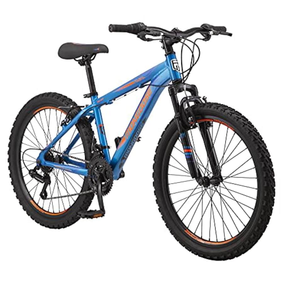 Mongoose Flatrock Hardtail Mountain Bike, 24-Inch Wheels, 21 Speed Twist Shifters, 14.5-Inch for $312 Mongoose Flatrock Hardtail Mountain Bike, 24-Inch Wheels, 21 Speed Twist Shifters, 14.5-Inch for $312