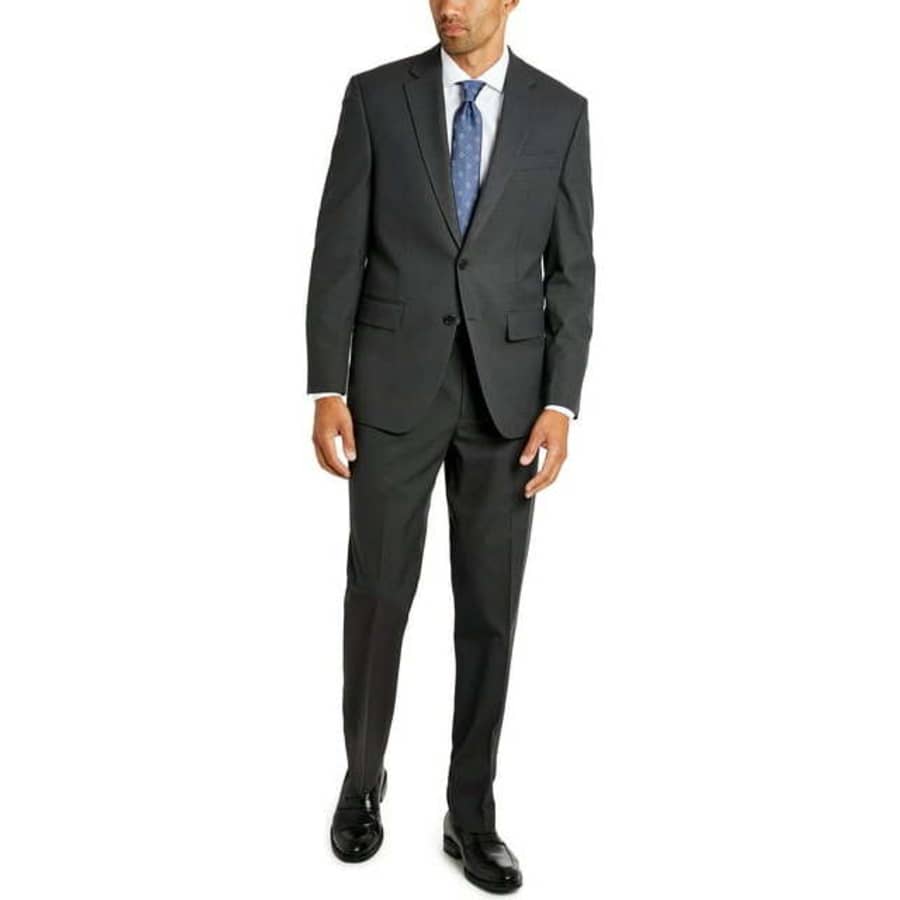 IZOD Men's Sharkskin Classic Fit Tailored Suit for $63 IZOD Men's Sharkskin Classic Fit Tailored Suit for $63